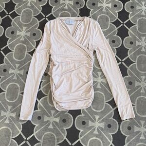 Modern Citizen Lilou Wrap-Neck Long Sleeve Tee